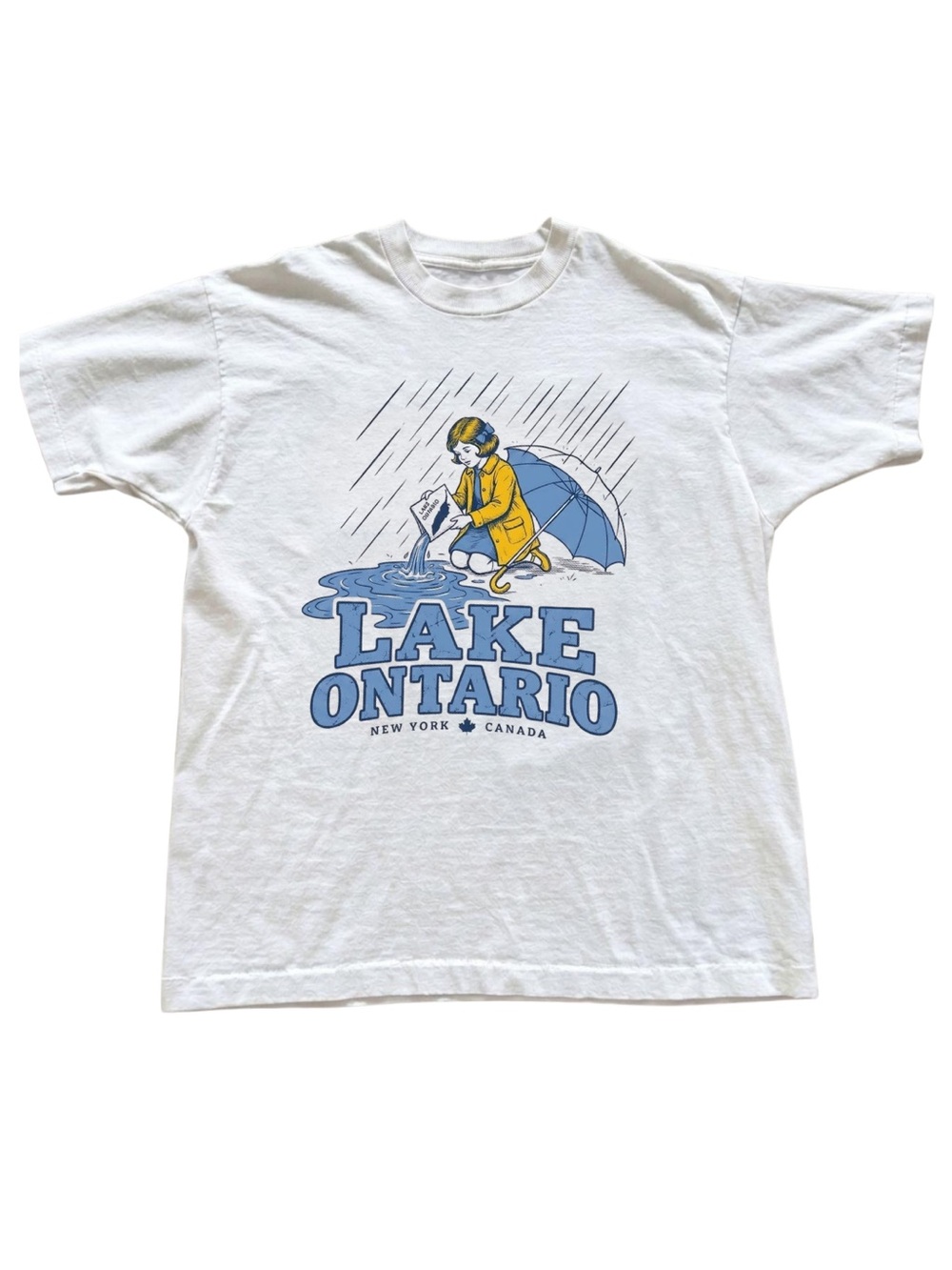 Gildan Lake Ontario Graphic Tee - White